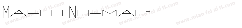 Marlo Normal字体转换